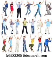 szczęśliwy, ludzie