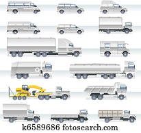 Vector transportation icon set Vector transportation icon set