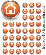 Web icons, buttons Web icons, buttons
