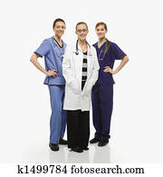 Women healthcare workers.