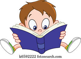 Boy reading book Boy reading book