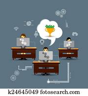 büroangestellte, motivation