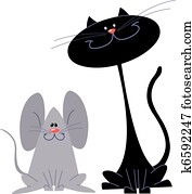 Cat and mouse Cat and mouse