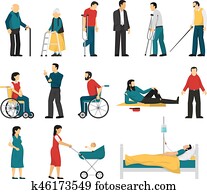 Disabled People Set Disabled People Set