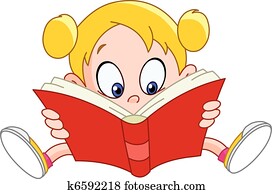Girl reading book Girl reading book