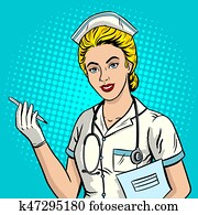 krankenschwester, platzen kunst, stil, vektor, abbildung krankenschwester, platzen kunst, stil, vektor, abbildung