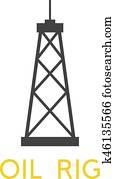 oil rig abstract simple vector design template oil rig abstract simple vector design template