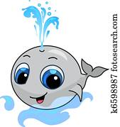 Smiling baby whale Smiling baby whale