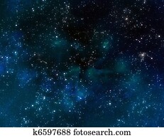 space with blue nebula clouds space with blue nebula clouds