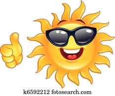 Thumb up sun Thumb up sun