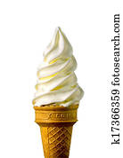 Vanilla ice cream cone Vanilla ice cream cone