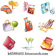 Vector cartoon style icon set. P.13