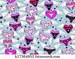 לבבות, עם, לבני נשים, ו, wings., ו.א.ל.