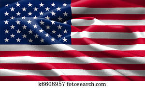 American flag. American flag.