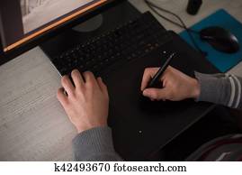 graphic designer at work graphic designer at work