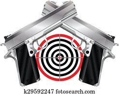 GUN AND TARGET GUN AND TARGET