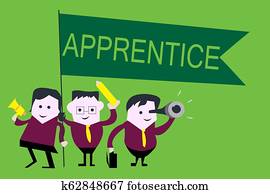 Handwriting text Apprentice. Concept meaning Person learning training from a mentor Intern Trainee Learner Handwriting text Apprentice. Concept meaning Person learning training from a mentor Intern Trainee Learner