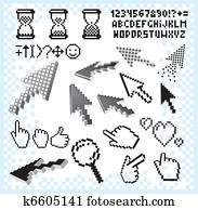 Alphabets Elements A-I Clipart | k1499513 | Fotosearch