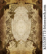 steampunk christmas border 8 steampunk christmas border 8