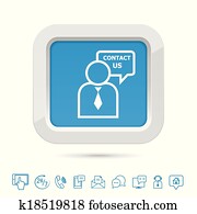 Contact us button template Contact us button template