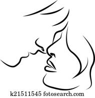 Couple about to kiss Couple about to kiss