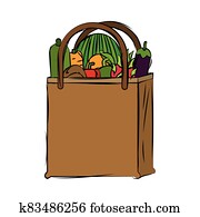 Grocery Bag Graphics | Our Top 1000+ Grocery Bag Clip Art Vectors