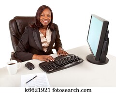 afrikanischer amerikaner, geschäftsfrau