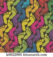 colorful feet on linen colorful feet on linen