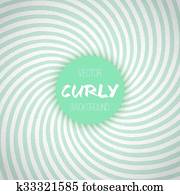 Green Mint Color Spiral Swirl Background. Minty Waves Circus Vec Green Mint Color Spiral Swirl Background. Minty Waves Circus Vec