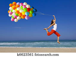 swingový, s, balloons