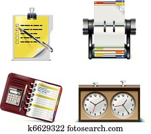 Vector office icon set. P.2