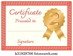 vetorial, certificado, modelo