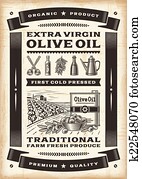 Vintage olive oil poster Vintage olive oil poster