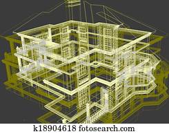 Abstract modern architecture Abstract modern architecture
