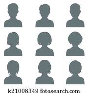 avatar head silhouette