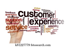 Customer experience word cloud concept Customer experience word cloud concept