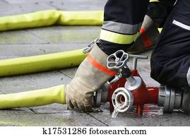 Fireman at work Fireman at work