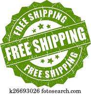 Free shipping stamp Free shipping stamp