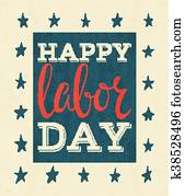 Happy labor day poster.