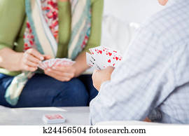 senior koppel, speelkaarten