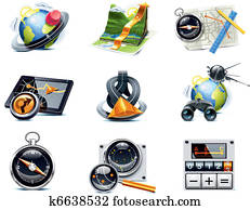Vector GPS navigation icons. P.1 Vector GPS navigation icons. P.1