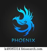 Vector graphic phoenix logo Vector graphic phoenix logo