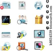Vector social media icon set. P.3 Vector social media icon set. P.3