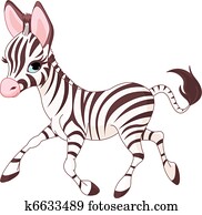 חמוד, לרוץ, זברה של תינוק