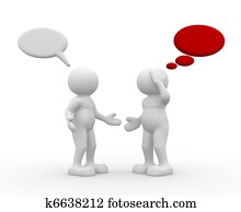 שני אנשים, לדבר