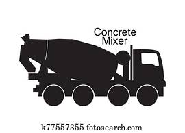 betonmischer, lastwagen betonmischer, lastwagen