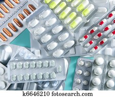 blister medical pills background green desk blister medical pills background green desk