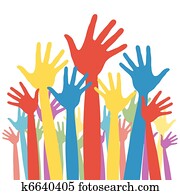 General election voting hands. General election voting hands.