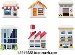 Vector real estate icons. P.1