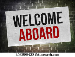 Welcome aboard - poster concept Welcome aboard - poster concept
